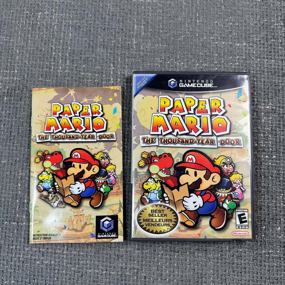 Nintendo Paper Mario The Thousand-Year Door GameCube Case & Manual Only 55900A